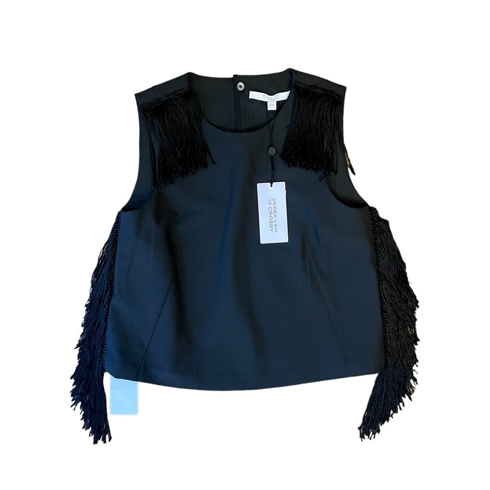 Derek Lam 10 Crosby Fringe Crop Top